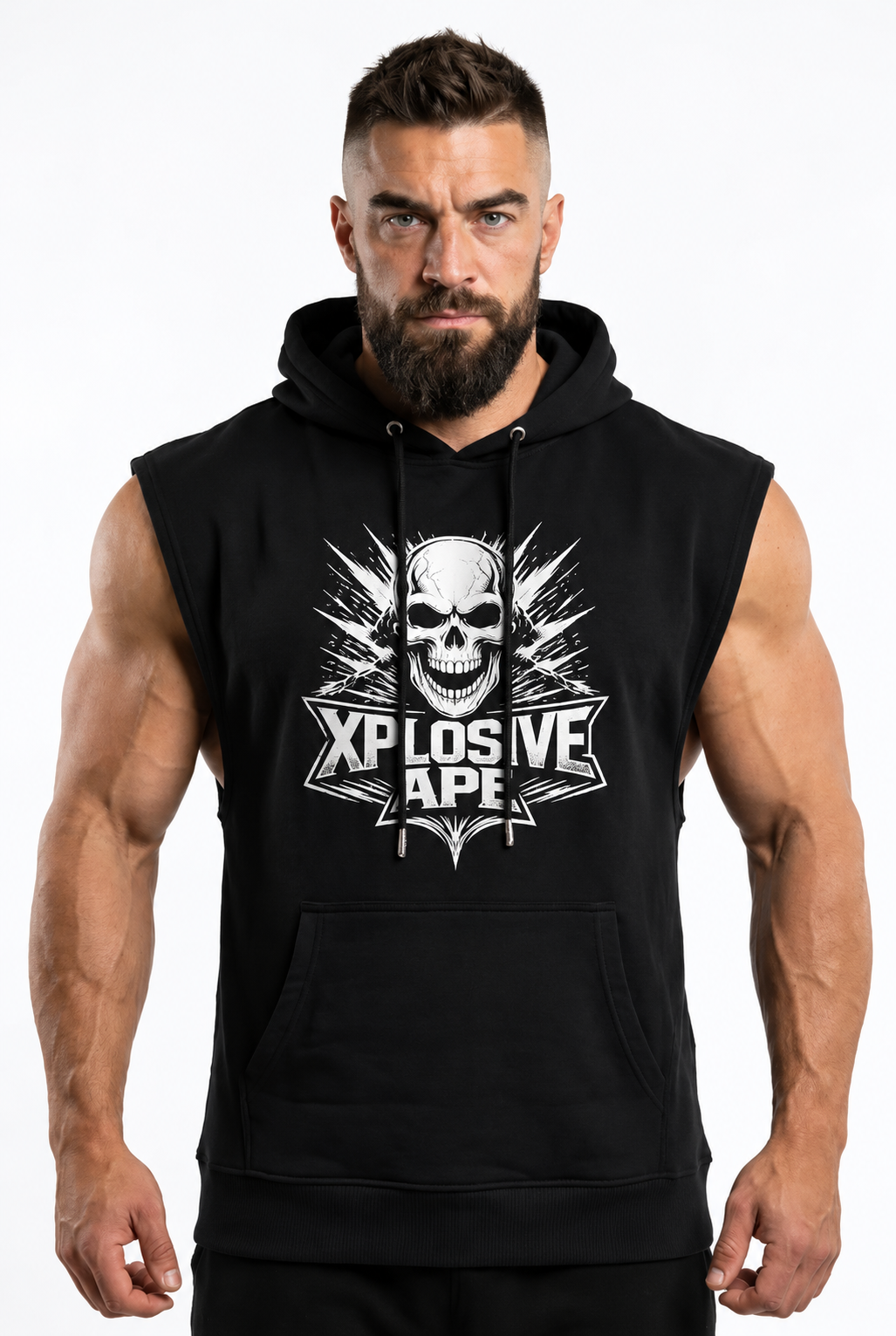 XAPE Apex Drop Arm Muscle Top - Black