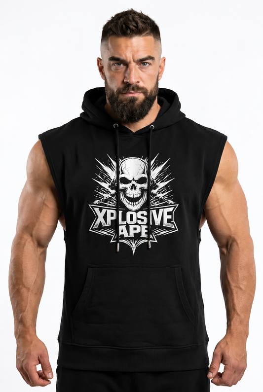 XAPE Apex Drop Arm Muscle Top - Black