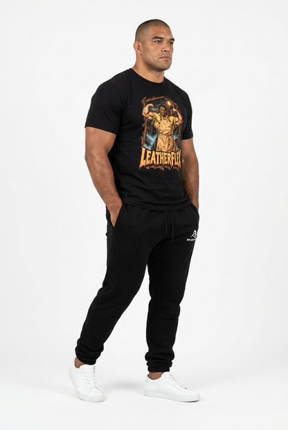 XAPE Leather Flex Tee - Black