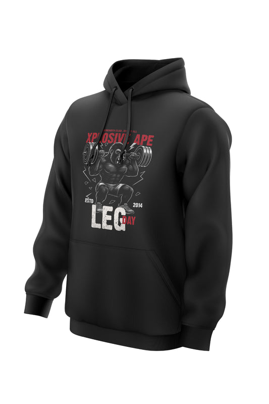 XAPE Leg Day V4 String Hoodie - Black