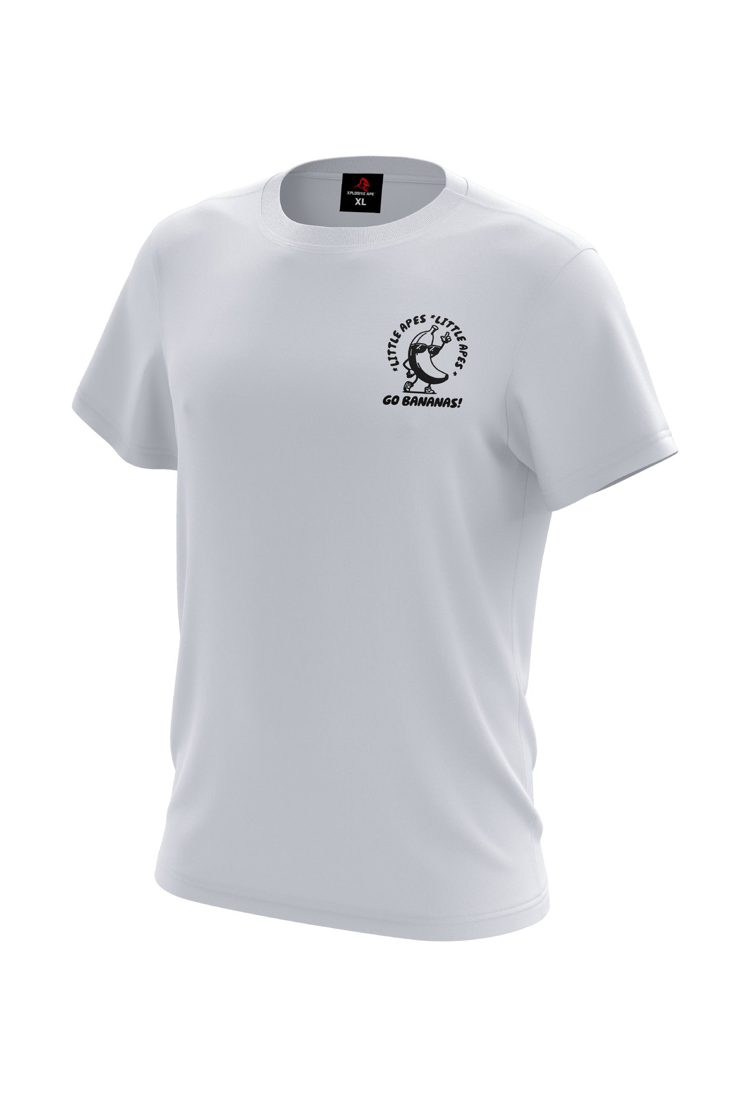 Little Apes Go Bananas V2 Tee - White