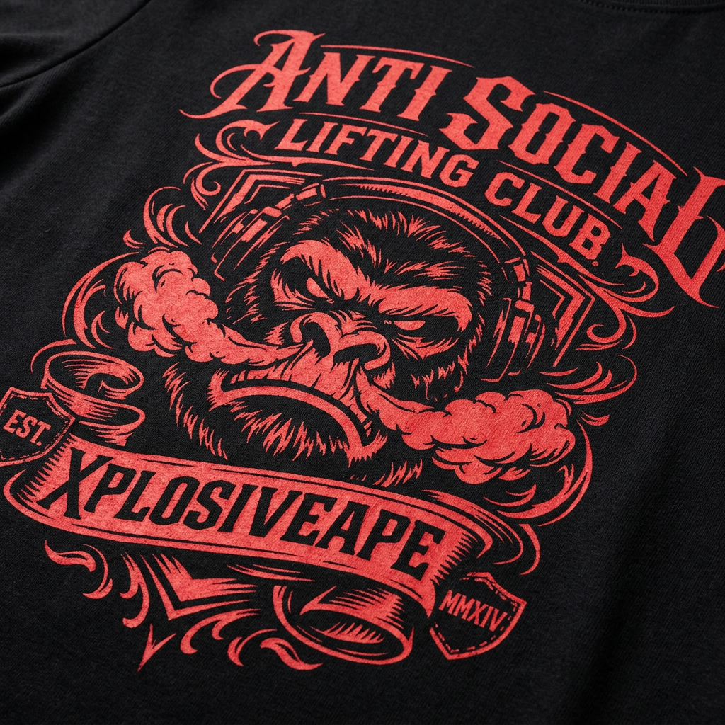 XAPE Antisocial Tee - Black