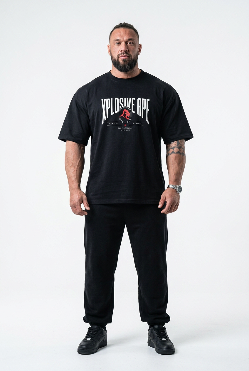XAPE Fight Circuit Ultra Oversized Tee - Black