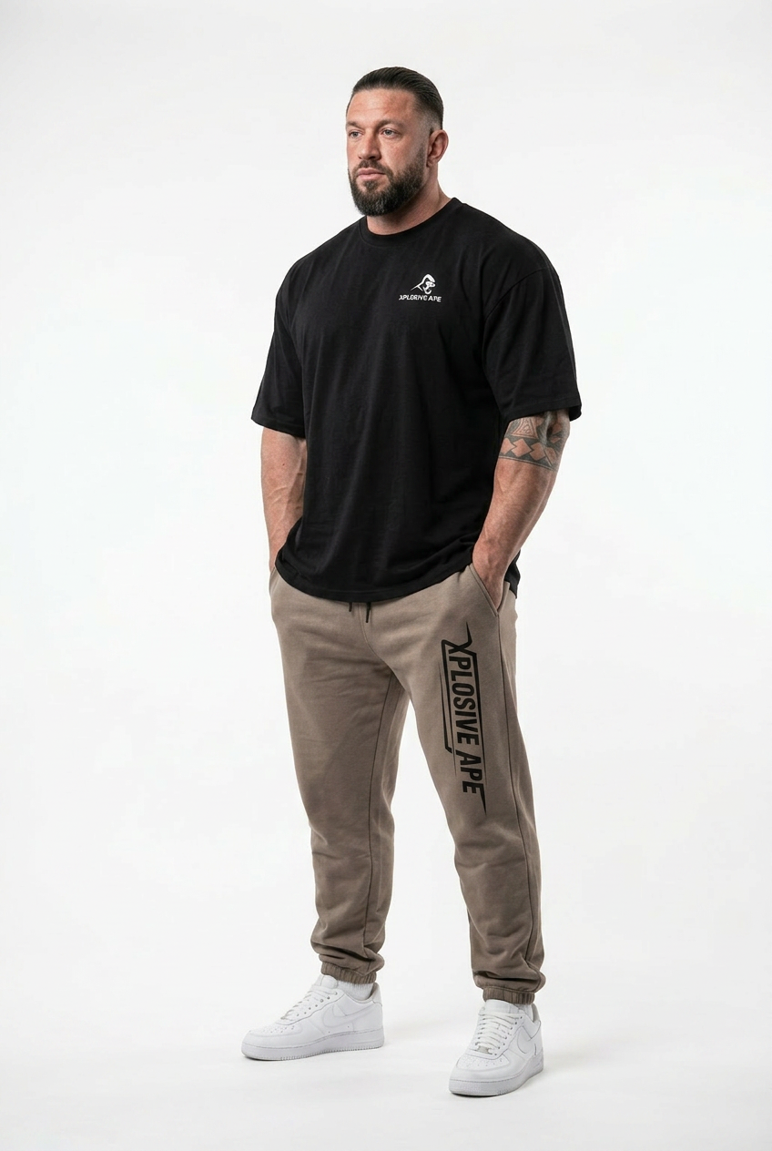 XAPE Stacked Joggers - Sand