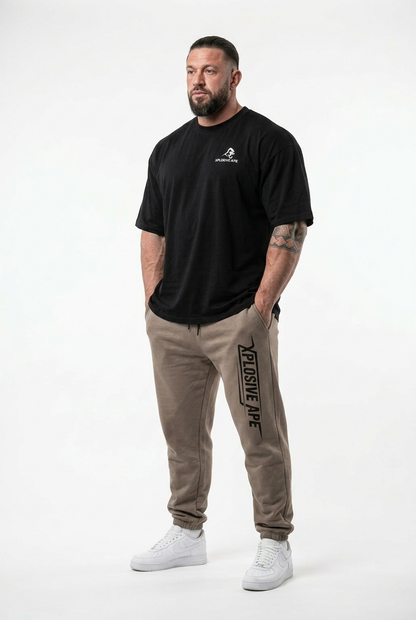 XAPE Stacked Joggers - Sand