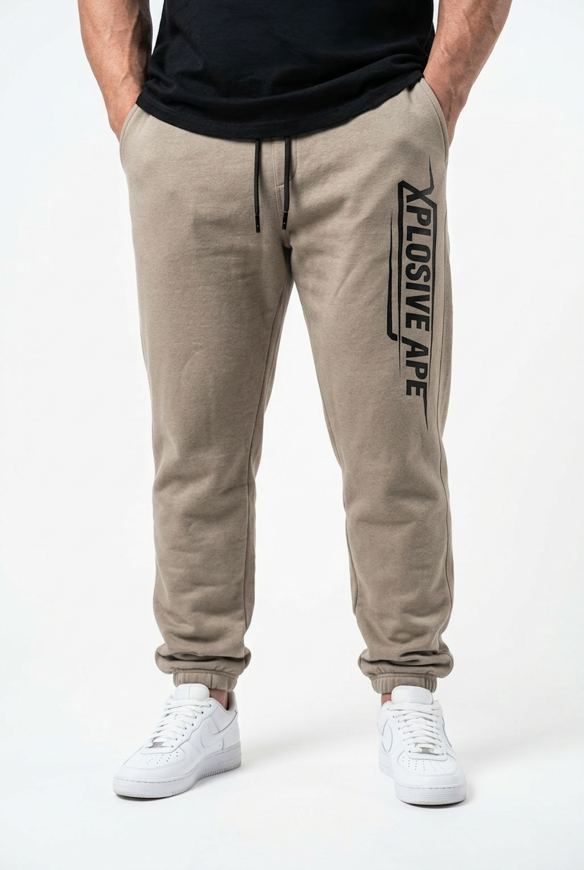 XAPE Stacked Joggers - Sand