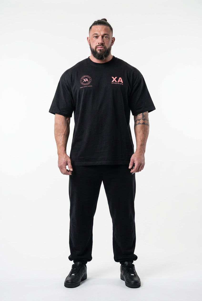 XAPE XA Manifesto Ultra Oversized Tee - Black