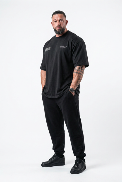 XAPE Voltage Script Ultra Oversized Tee - Black