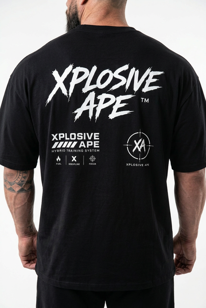 XAPE Voltage Script Ultra Oversized Tee - Black