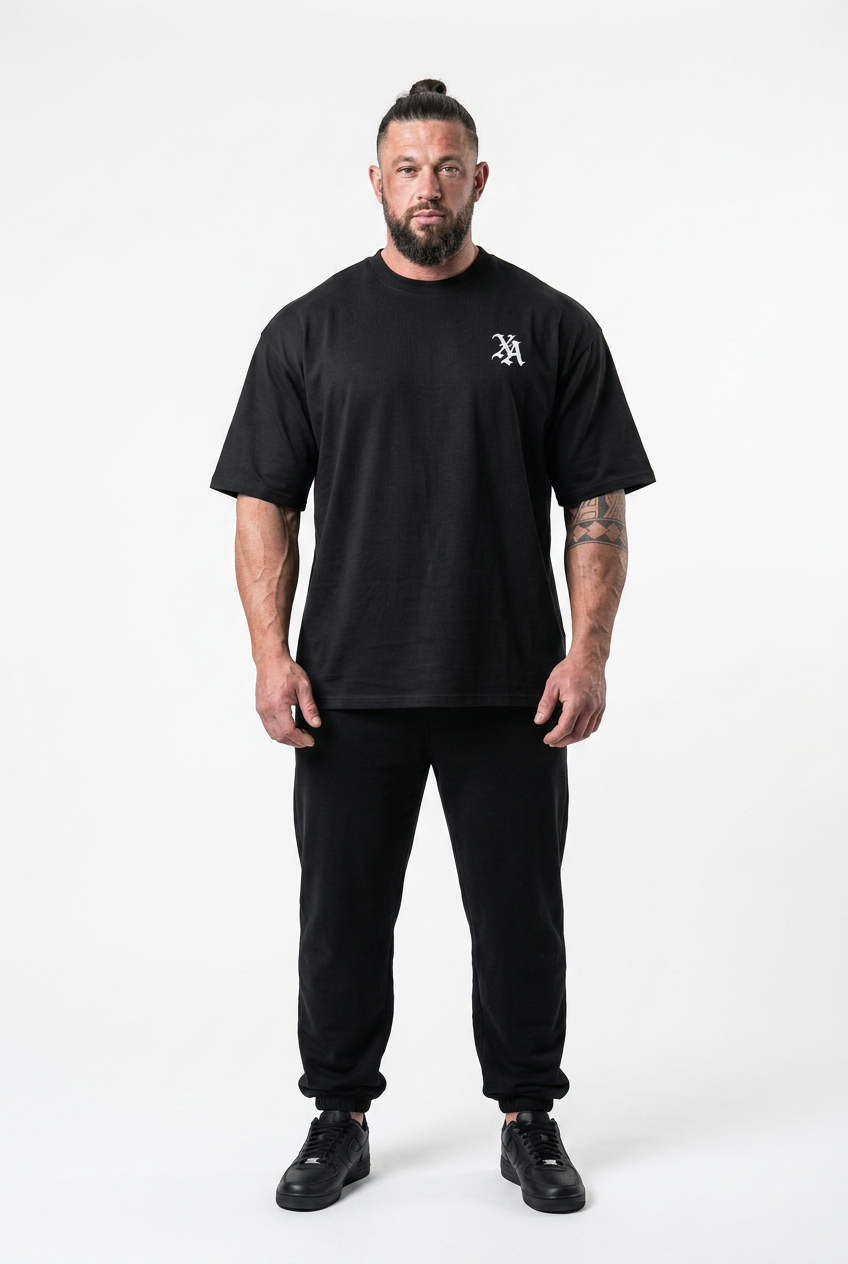 XAPE Venom Script Ultra Oversized Tee - Black
