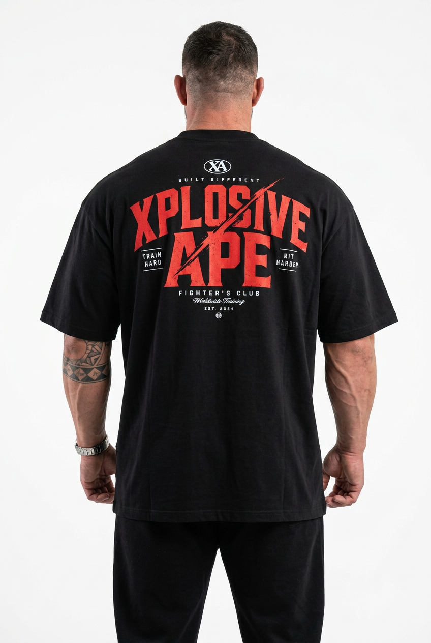 XAPE Championship Ultra Oversized Tee - Black