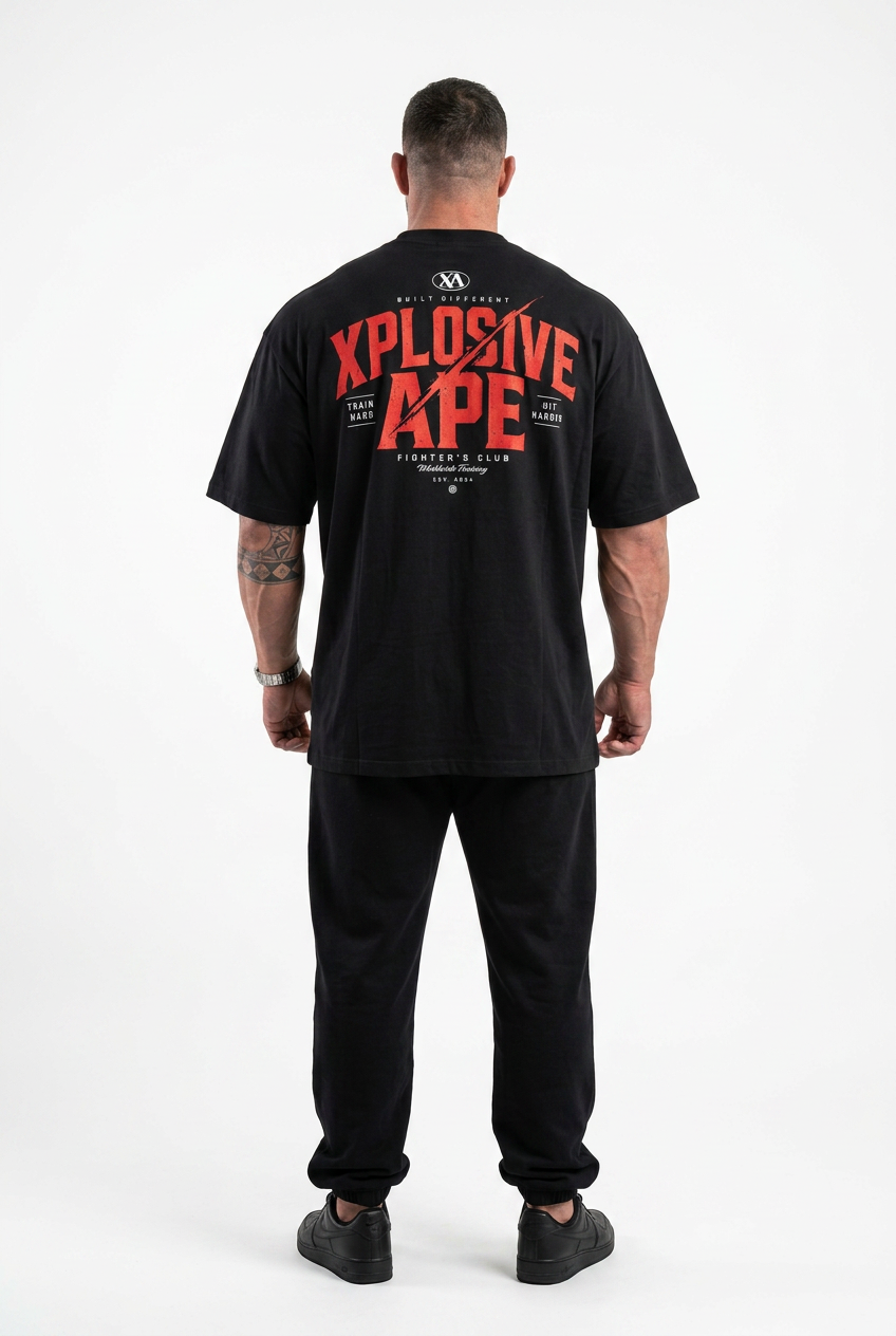 XAPE Championship Ultra Oversized Tee - Black