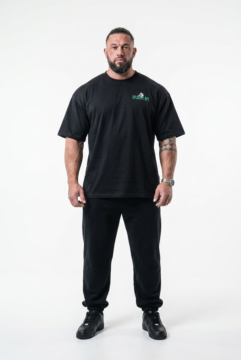 XAPE Strength Society Ultra Oversized Tee - Black