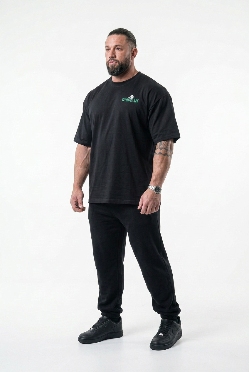 XAPE Strength Society Ultra Oversized Tee - Black
