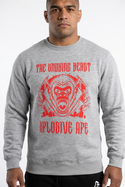 XAPE Vampire Ape Sweatshirt - Sports Grey