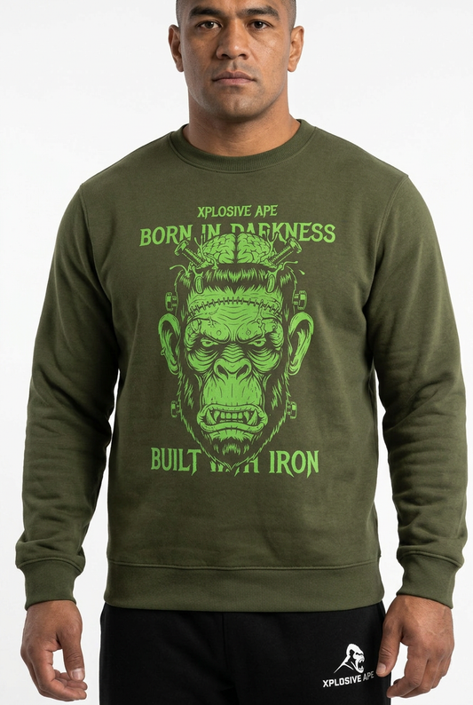 XAPE Frankenape V2 Sweatshirt - Forest Green