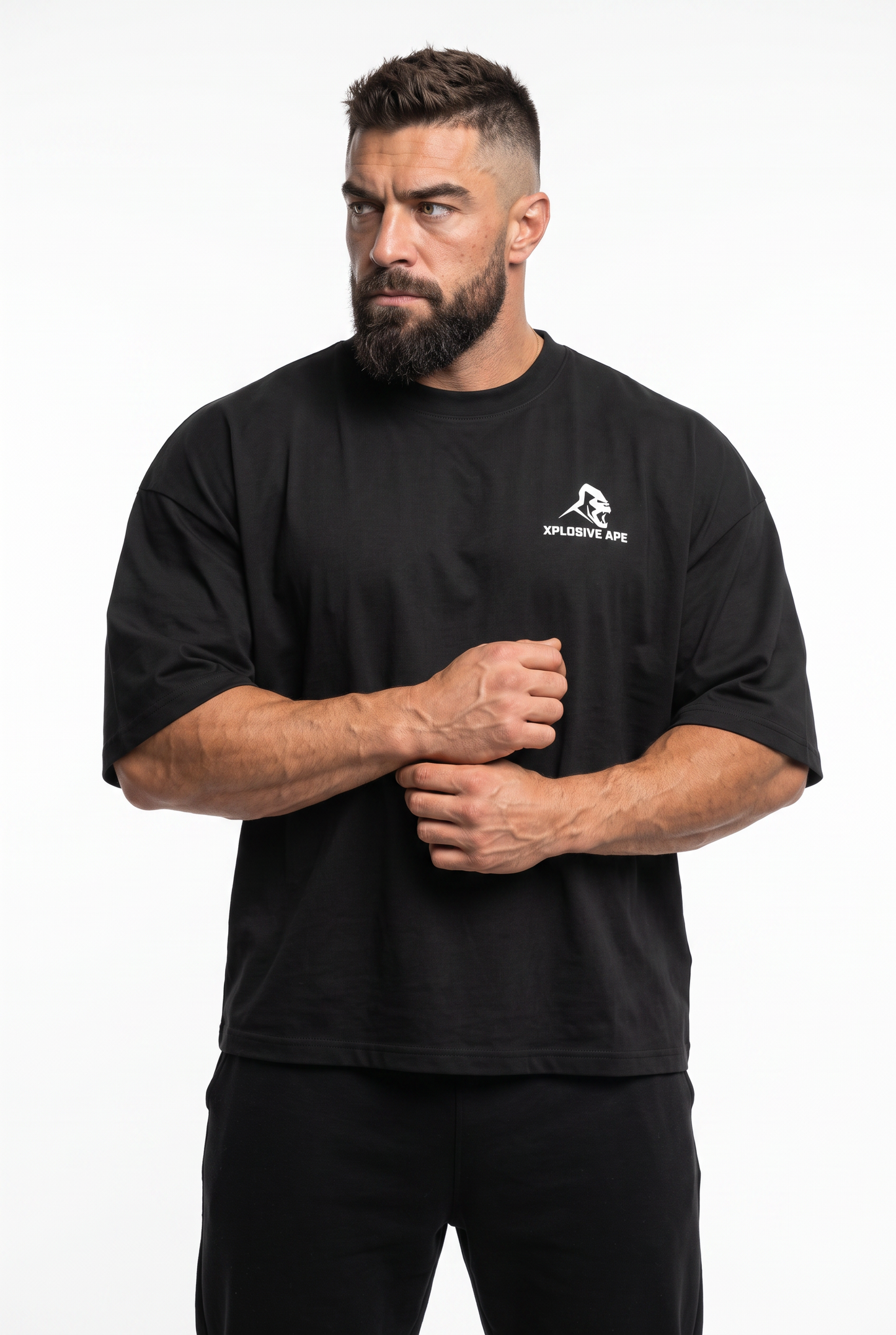 XAPE Script Ultra Oversized Tee - Black