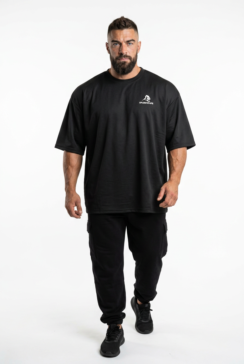 XAPE Strength Culture Ultra Oversized Tee - Black