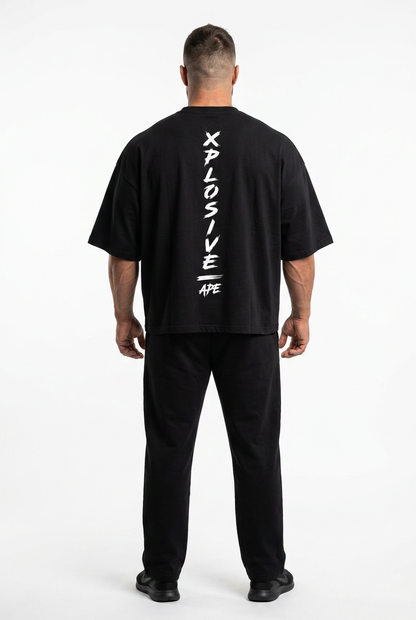 XAPE Script Ultra Oversized Tee - Black