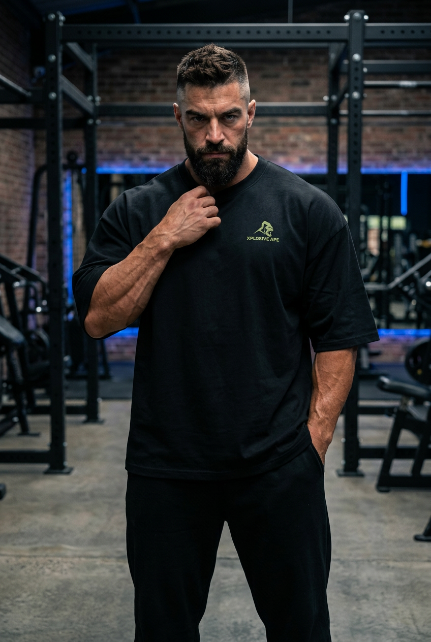 XAPE Ripped Ultra Oversized Tee - Black