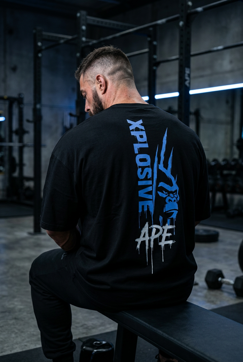 XAPE Slashline Ultra Oversized Tee - Black