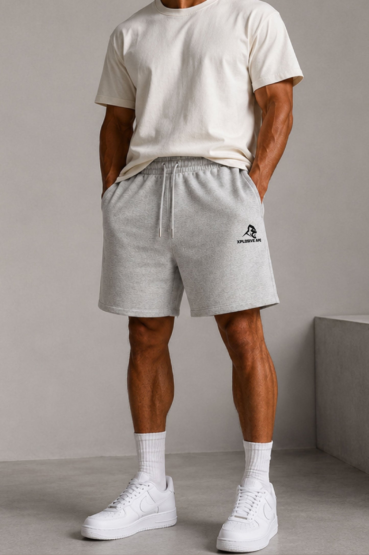 XAPE Prime Oversized Shorts - Ash Grey