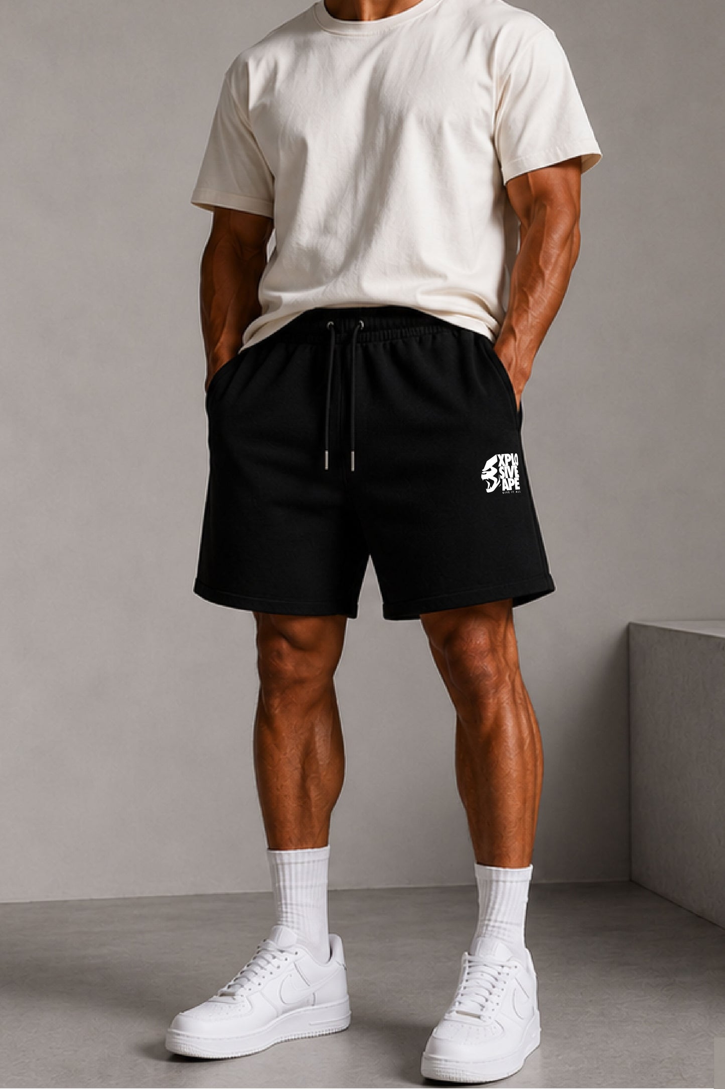 XAPE Ultimate Ape Oversized Shorts - Black