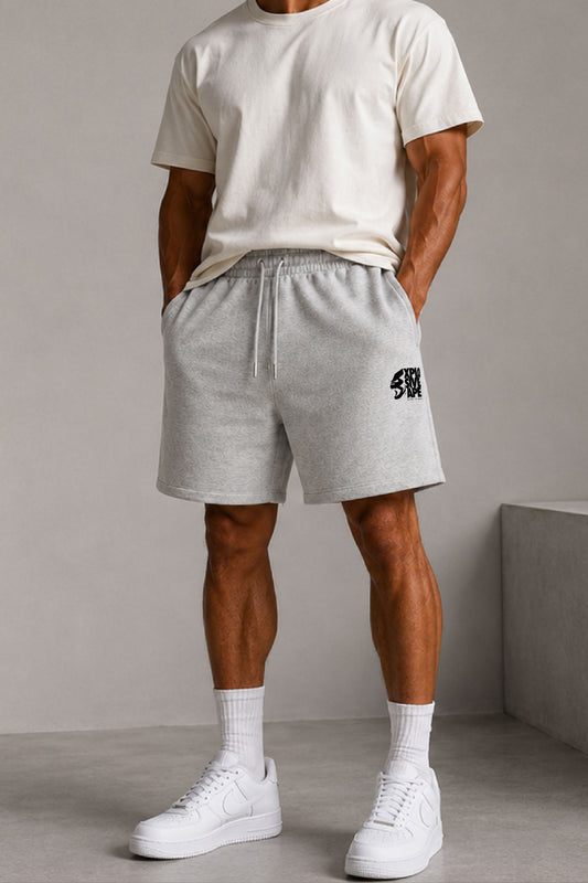 XAPE Ultimate Ape Oversized Shorts - Ash Grey
