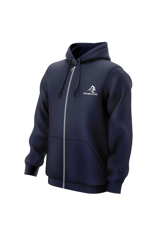 XAPE Prime Logo Zip Hoodie - Navy