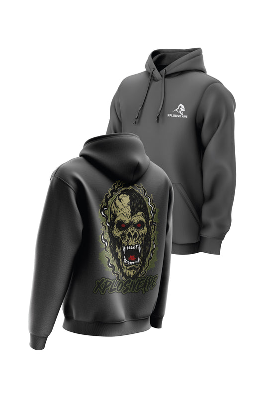 XAPE Undead String Hoodie - Charcoal