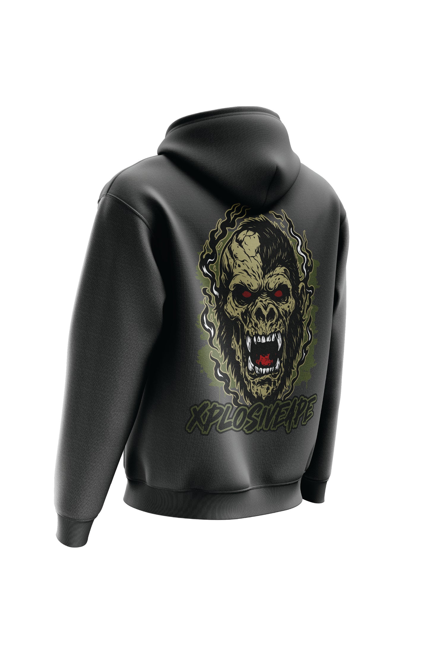 XAPE Undead String Hoodie - Charcoal