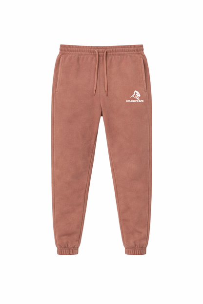 XAPE Vintage Wash Joggers - Rust