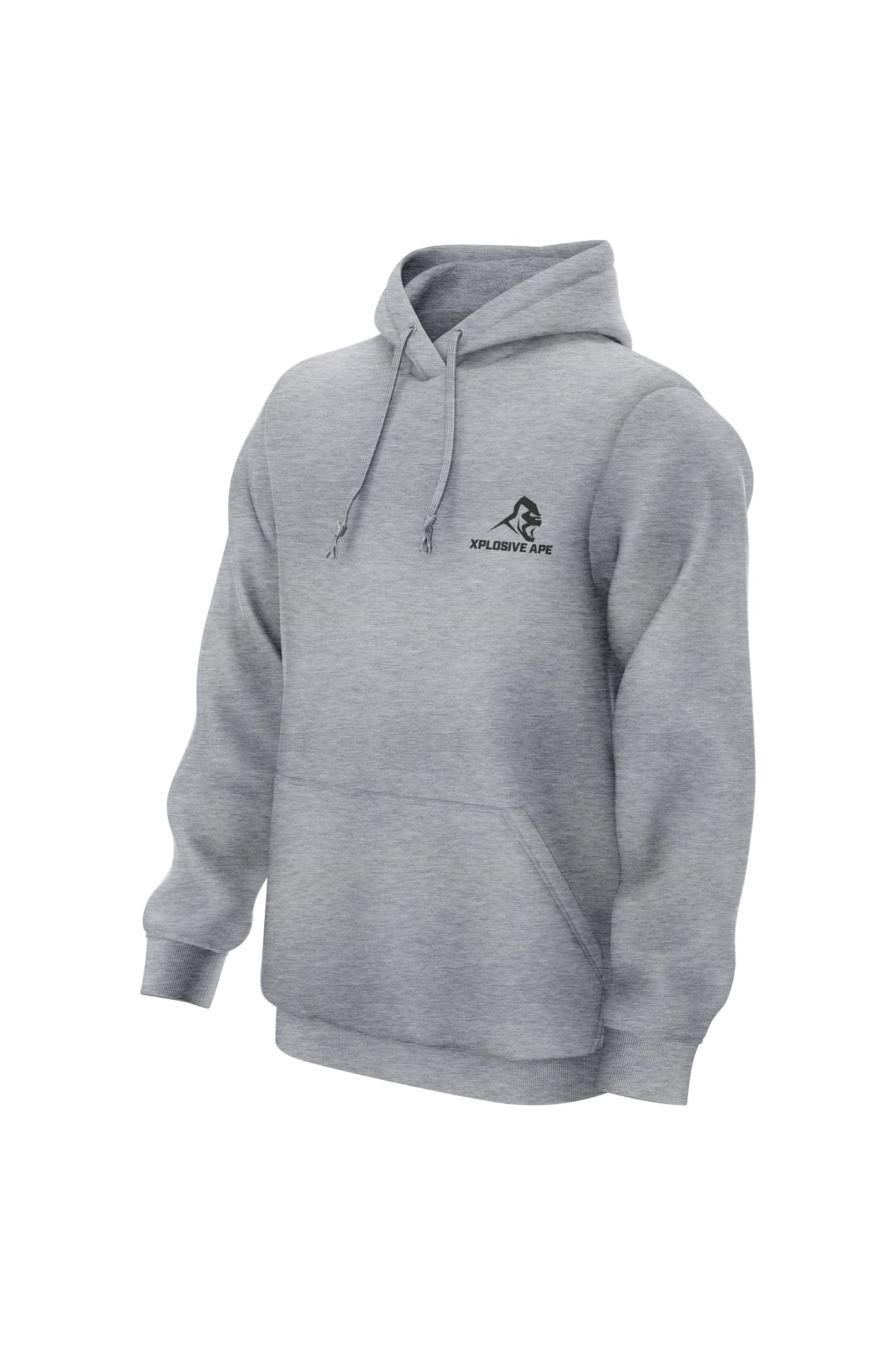 XAPE Prime Embroidery Hoodie - Grey Marl