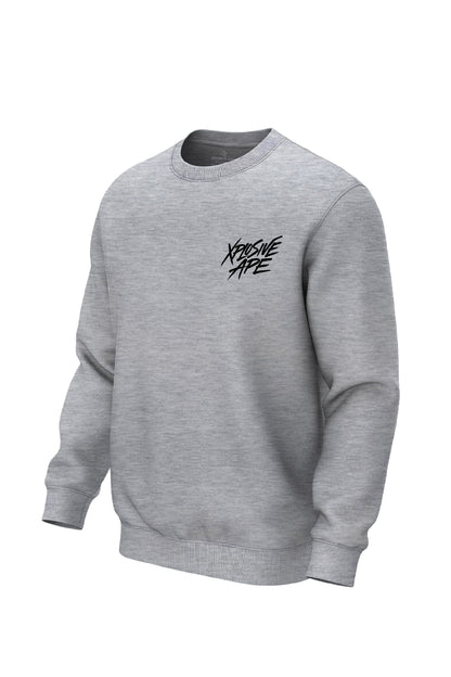 XAPE Classic Brush Script Sweatshirt - Sports Grey
