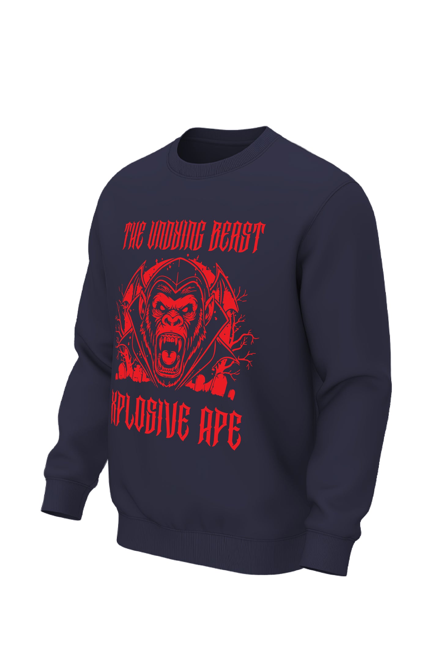 XAPE Vampire Ape Sweatshirt - Navy