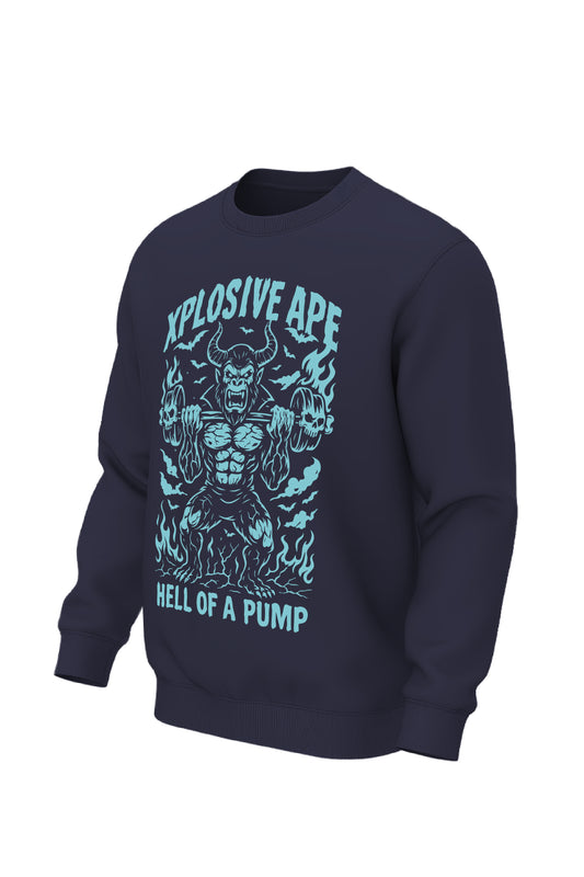 XAPE Hellfire Pump Sweatshirt - Navy