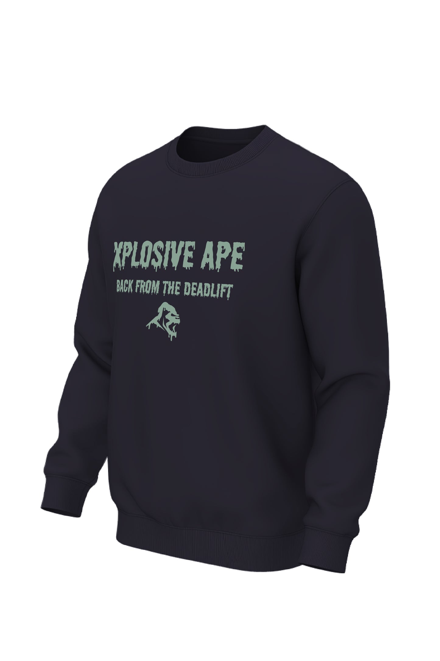 XAPE Back From The Deadlift Sweatshirt - Navy