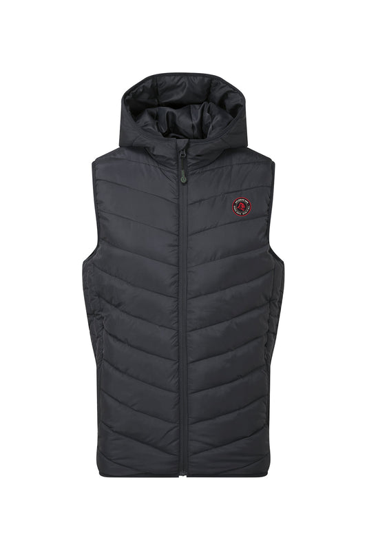 XAPE Core Issue Padded Bodywarmer Jacket - Black