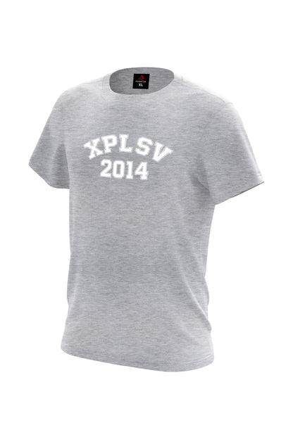 XAPE Campus Script Tee - Sports Grey