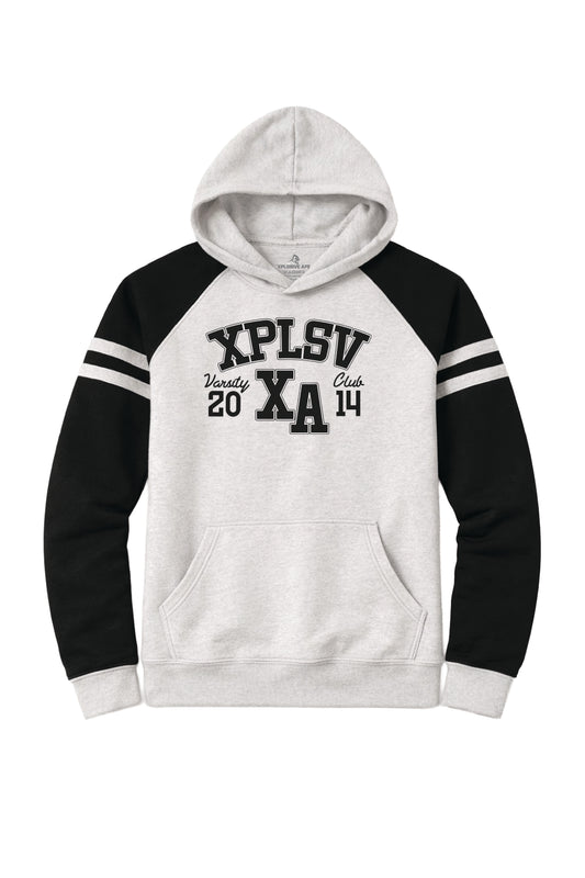 XAPE Speed Camp Raglan Hoodie - Oatmeal Heather/Black