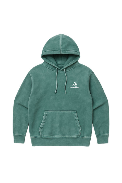 XAPE Vintage Wash String Hoodie - Green