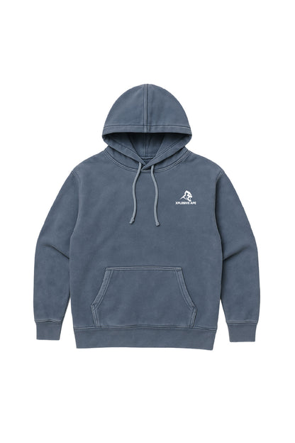 XAPE Vintage Wash String Hoodie - Navy