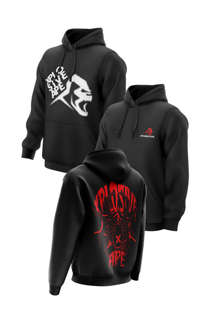 XAPE Widow & Turbulence 2 Hoodies Combo - Black