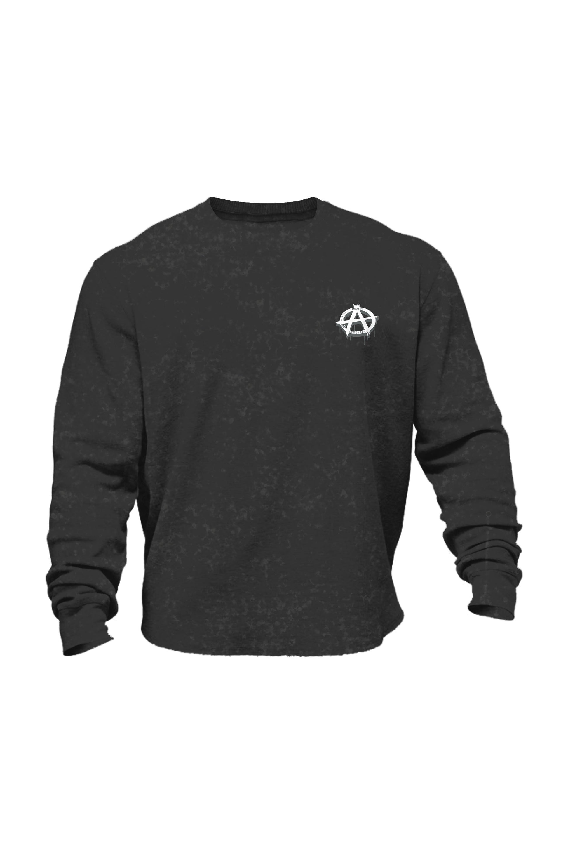 AS Wings Acid Wash Sweatshirt - Black