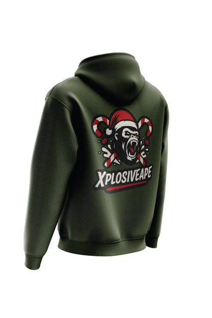 XAPE Xmas Candy String Hoodie - Forest Green