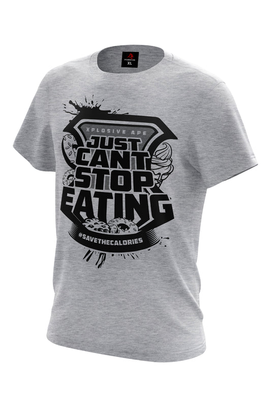 XAPE Just Can't Stop Eating Tee - Sports Grey