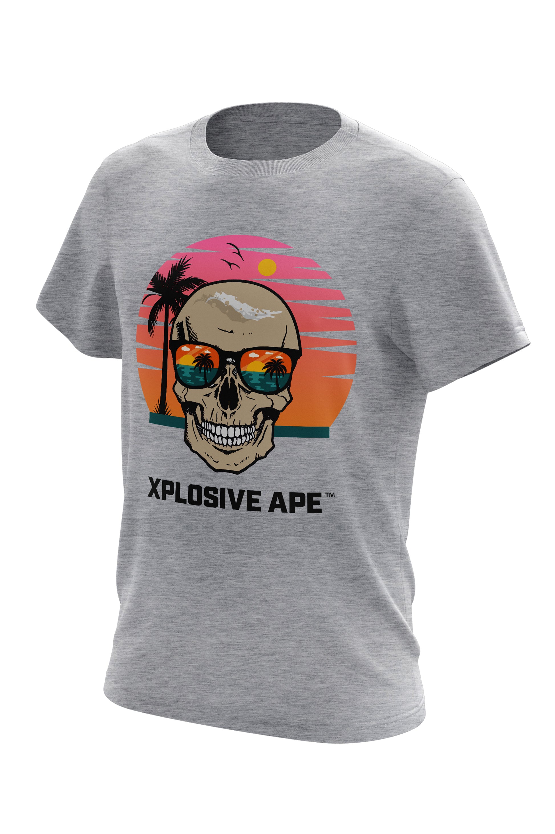 XAPE "Beach Skull" Tee  - Grey